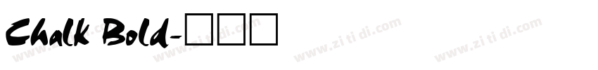 Chalk Bold字体转换
